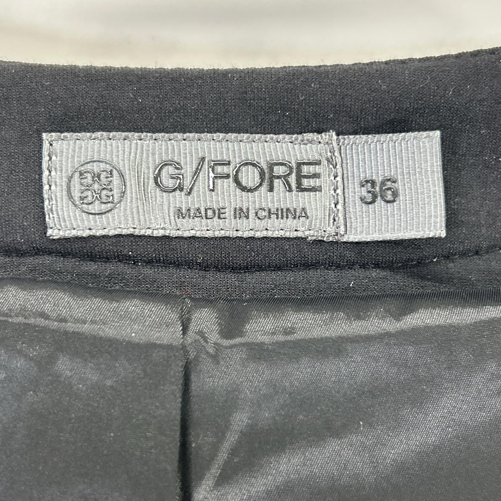 G/FORE 纪梵希 黑色×白色 品牌刺绣 拉链立领羽绒夹克