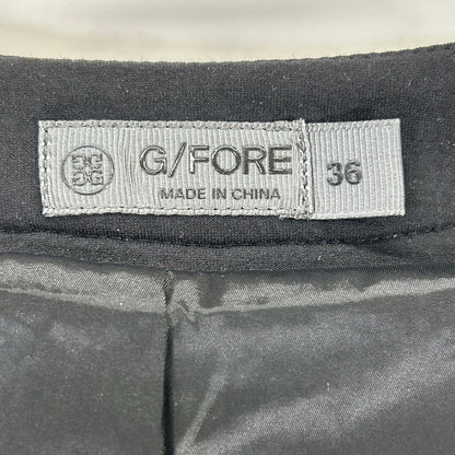 G/FORE 纪梵希 黑色×白色 品牌刺绣 拉链立领羽绒夹克