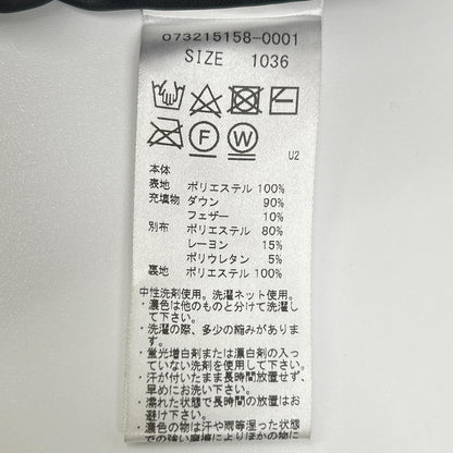 G/FORE 纪梵希 黑色×白色 品牌刺绣 拉链立领羽绒夹克