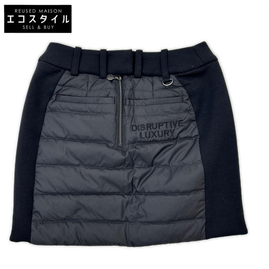 G/FORE Black Logo Embroidered Down Skirt