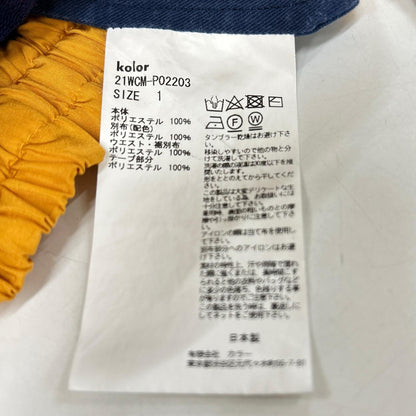 21WCM-P02203 拼色运动裤 裤子 1 男士