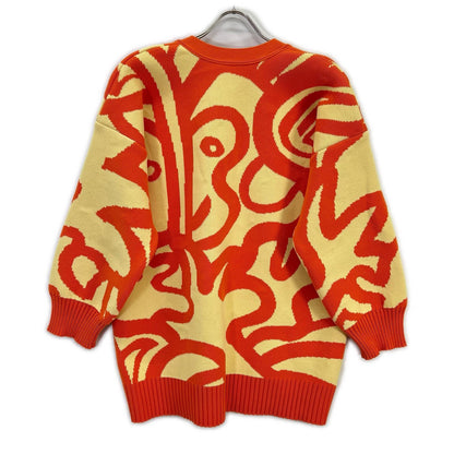 PP33KO812 All-over pattern cardigan, top, no size listed, women's
