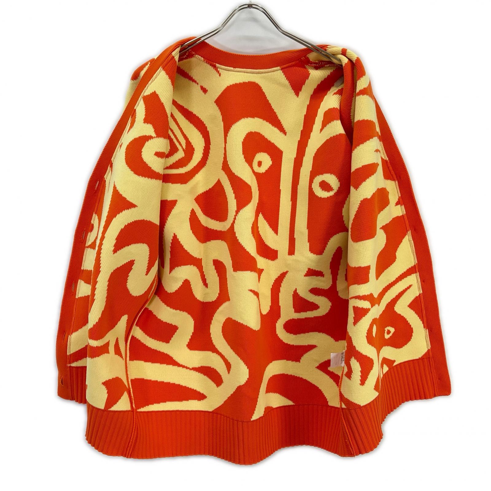 PP33KO812 All-over pattern cardigan, top, no size listed, women's