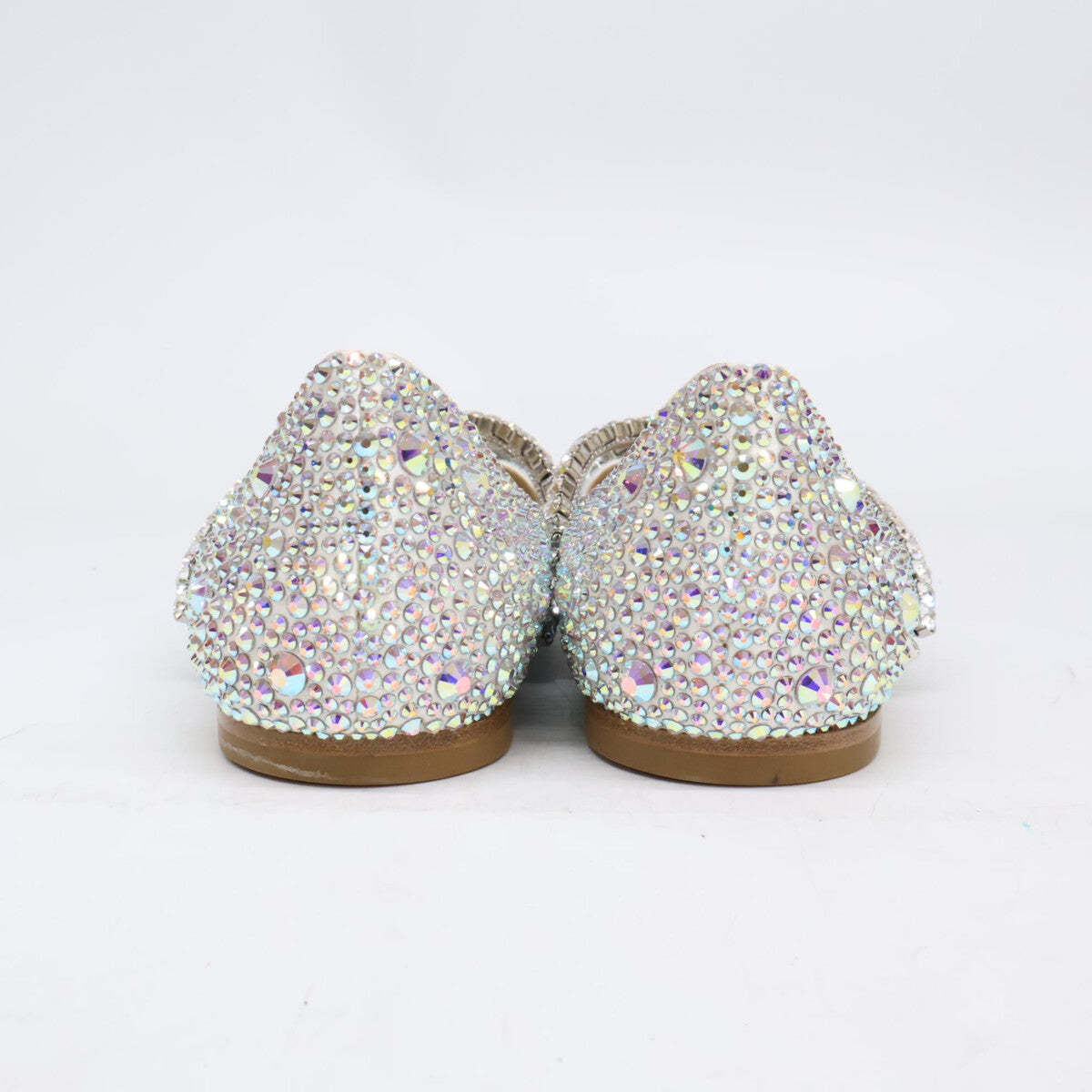 JIMMY CHOO ジミーチュウ 【新品同様】GEBEVI FLAT グリッター フラットシューズ シューズ
