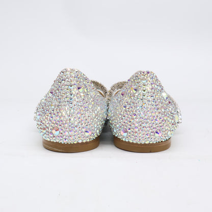 JIMMY CHOO ジミーチュウ 【新品同様】GEBEVI FLAT グリッター フラットシューズ シューズ