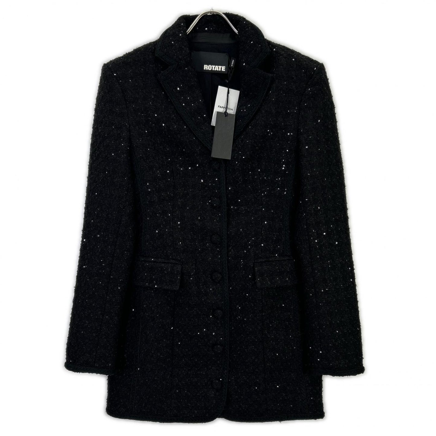 ROTATE ローテート Boucle Blazer Dress ブラック ブークルブレザードレス ワンピース
