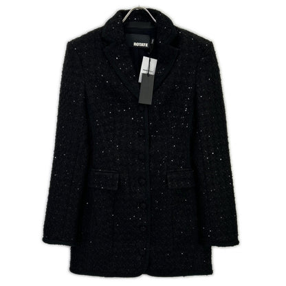 ROTATE ローテート Boucle Blazer Dress ブラック ブークルブレザードレス ワンピース