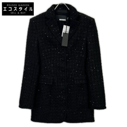 ROTATE ローテート Boucle Blazer Dress ブラック ブークルブレザードレス ワンピース
