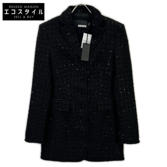 ROTATE Boucle Blazer Dress Black Boucle Blazer Dress One-Piece Dress