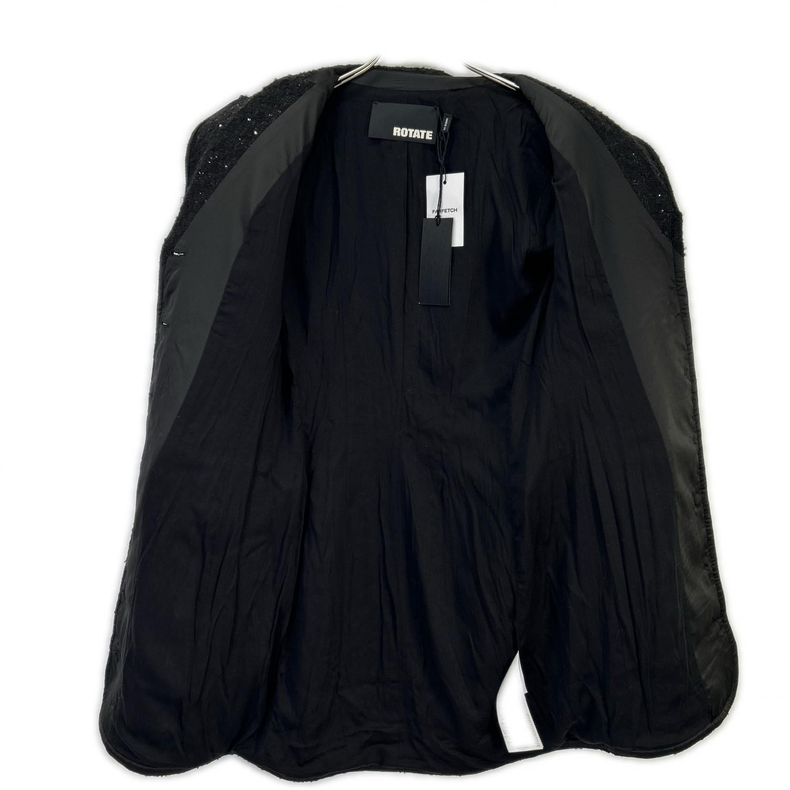 ROTATE ローテート Boucle Blazer Dress ブラック ブークルブレザードレス ワンピース