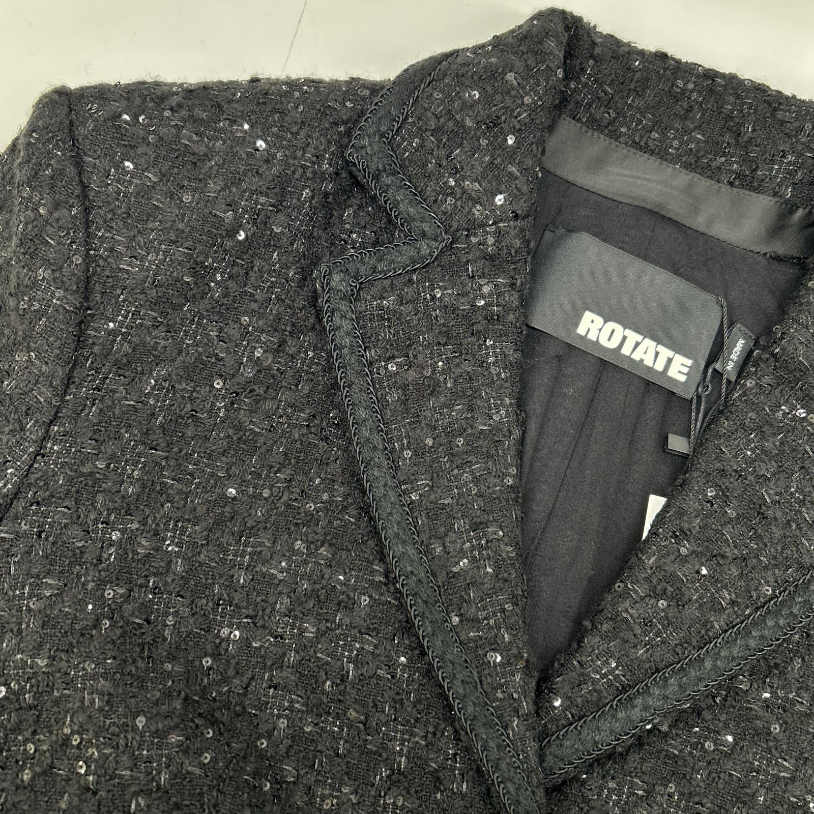 ROTATE ローテート Boucle Blazer Dress ブラック ブークルブレザードレス ワンピース