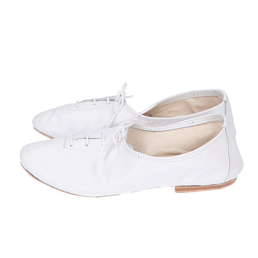 [As good as new] Leather lace-up ballet shoes, size 35, for women