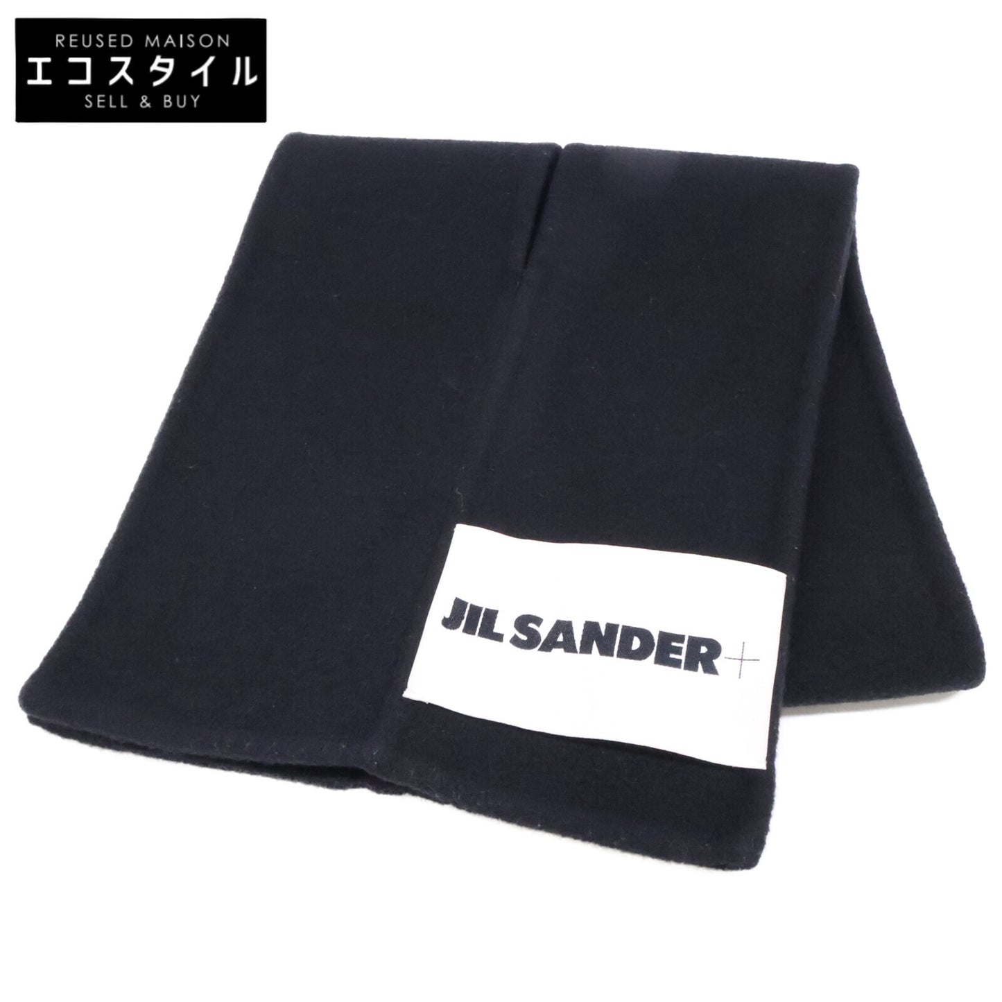 JIL SANDER+ 极简桑德+ 【美品/国内正品】J47TE0116 J40020 001 标志标签 羊毛围巾