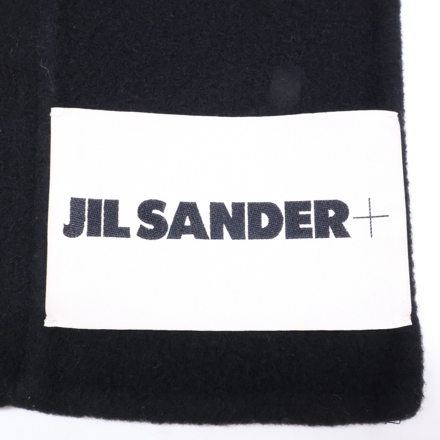 JIL SANDER+ 极简桑德+ 【美品/国内正品】J47TE0116 J40020 001 标志标签 羊毛围巾