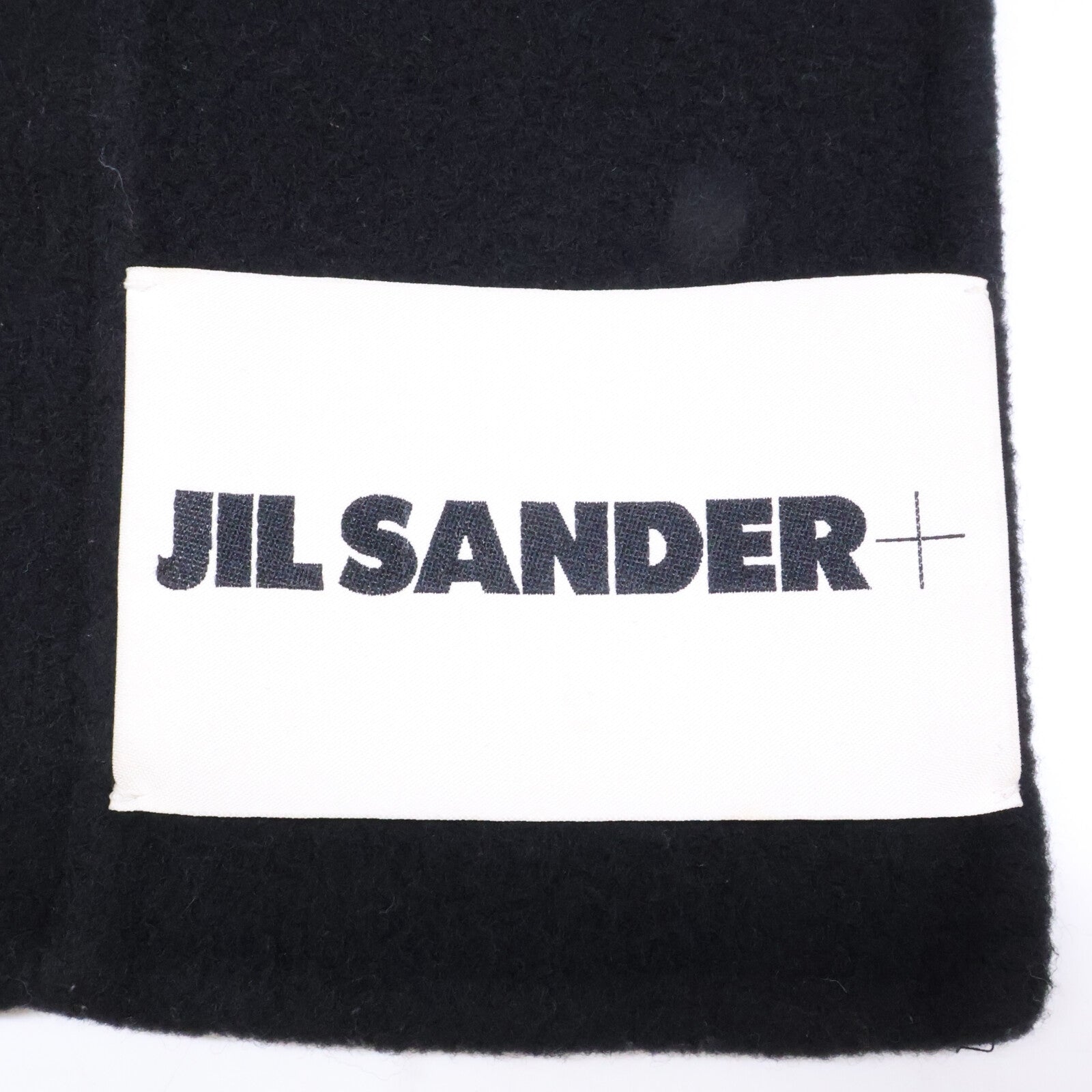JIL SANDER+ 极简桑德+ 【美品/国内正品】J47TE0116 J40020 001 标志标签 羊毛围巾