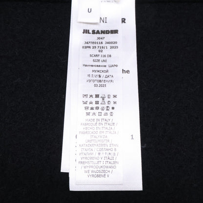 JIL SANDER+ 极简桑德+ 【美品/国内正品】J47TE0116 J40020 001 标志标签 羊毛围巾
