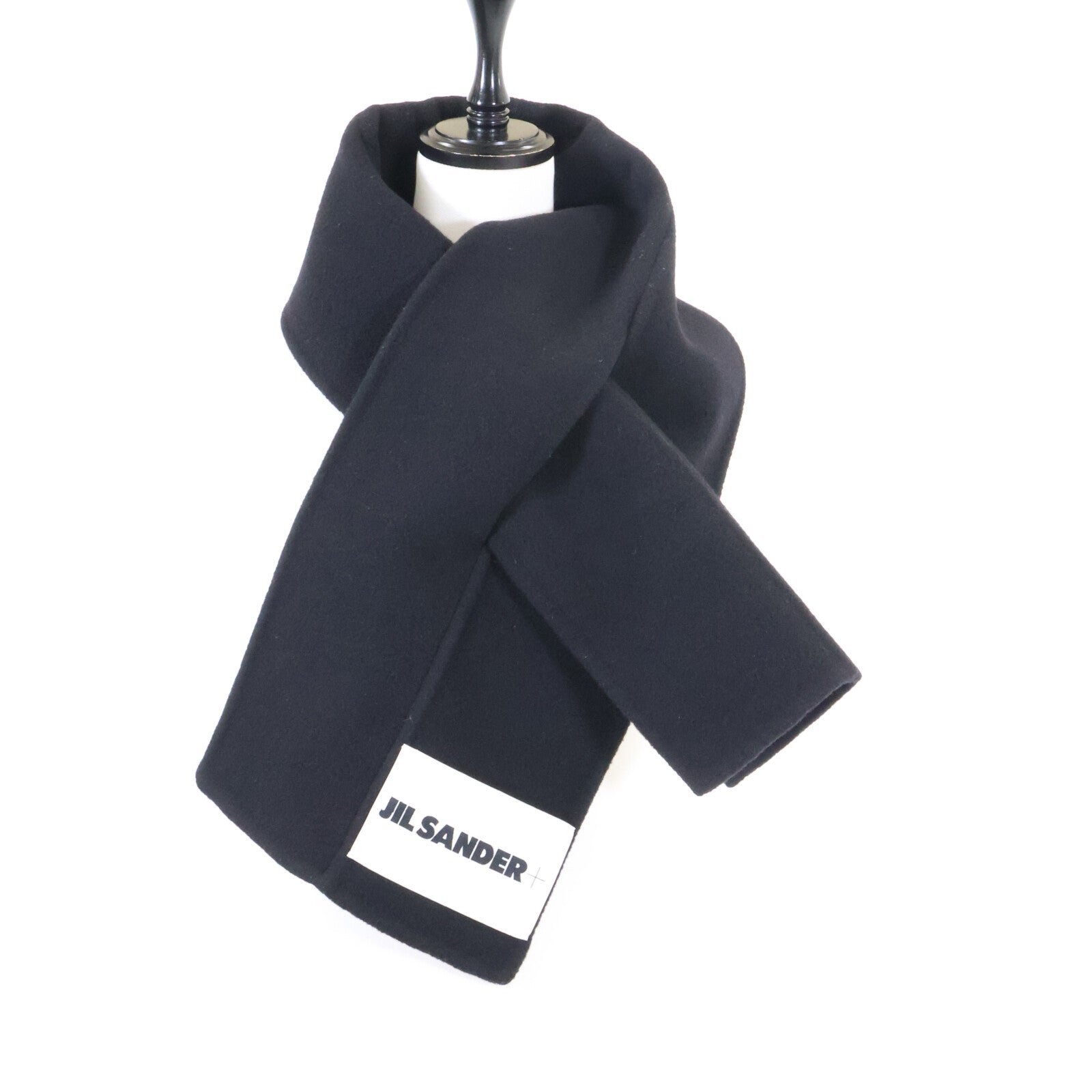 JIL SANDER+ 极简桑德+ 【美品/国内正品】J47TE0116 J40020 001 标志标签 羊毛围巾