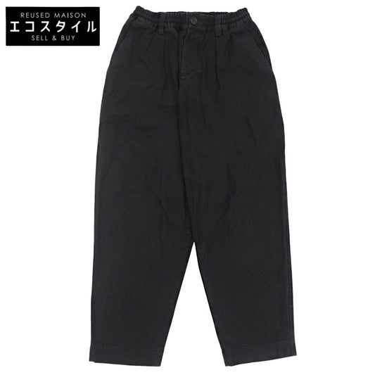 Men's Black Tucked Jogger Denim Bottoms 44