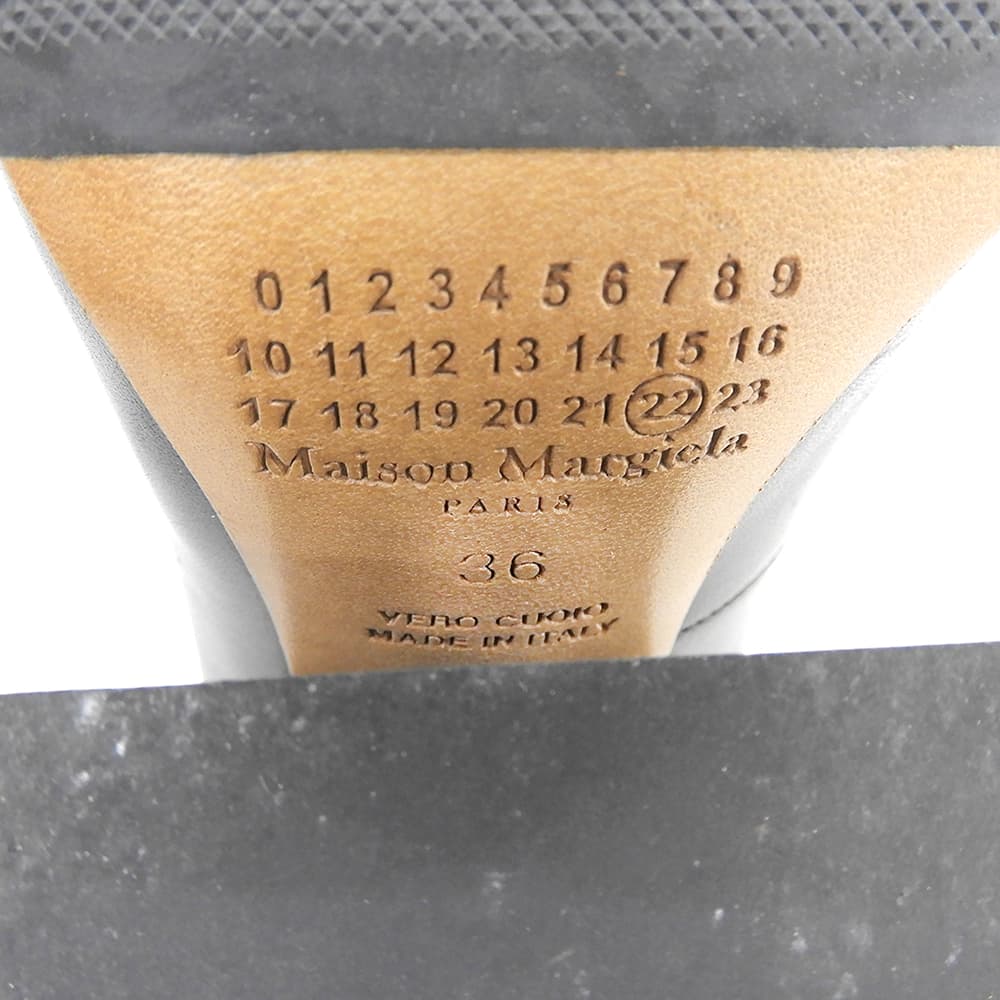 Maison Margiela 马吉拉 V口坡跟鞋 女士 黑色 36 58WL0059 鞋子