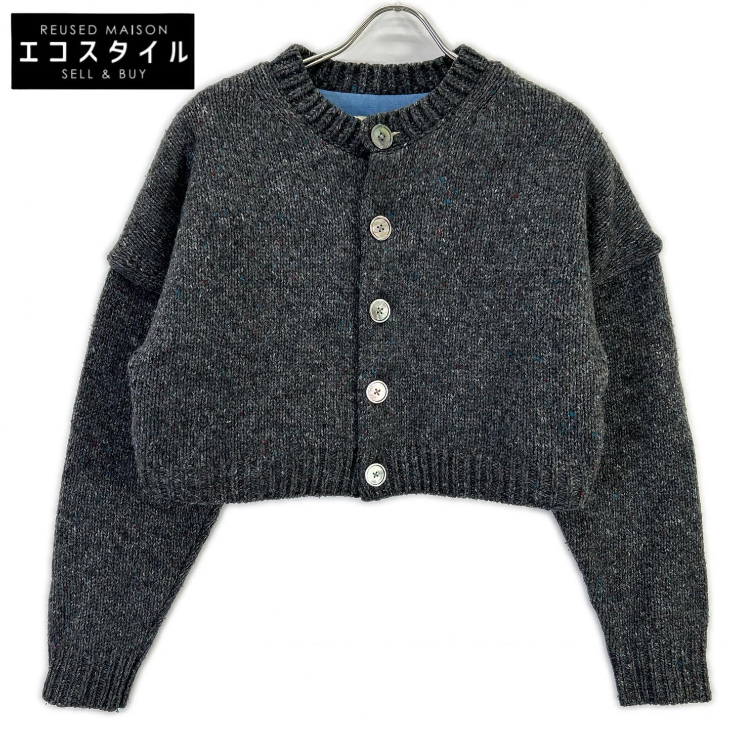 THE SHISHIKUI シシクイ C.GRAY ミックスカーディガン ジャケット