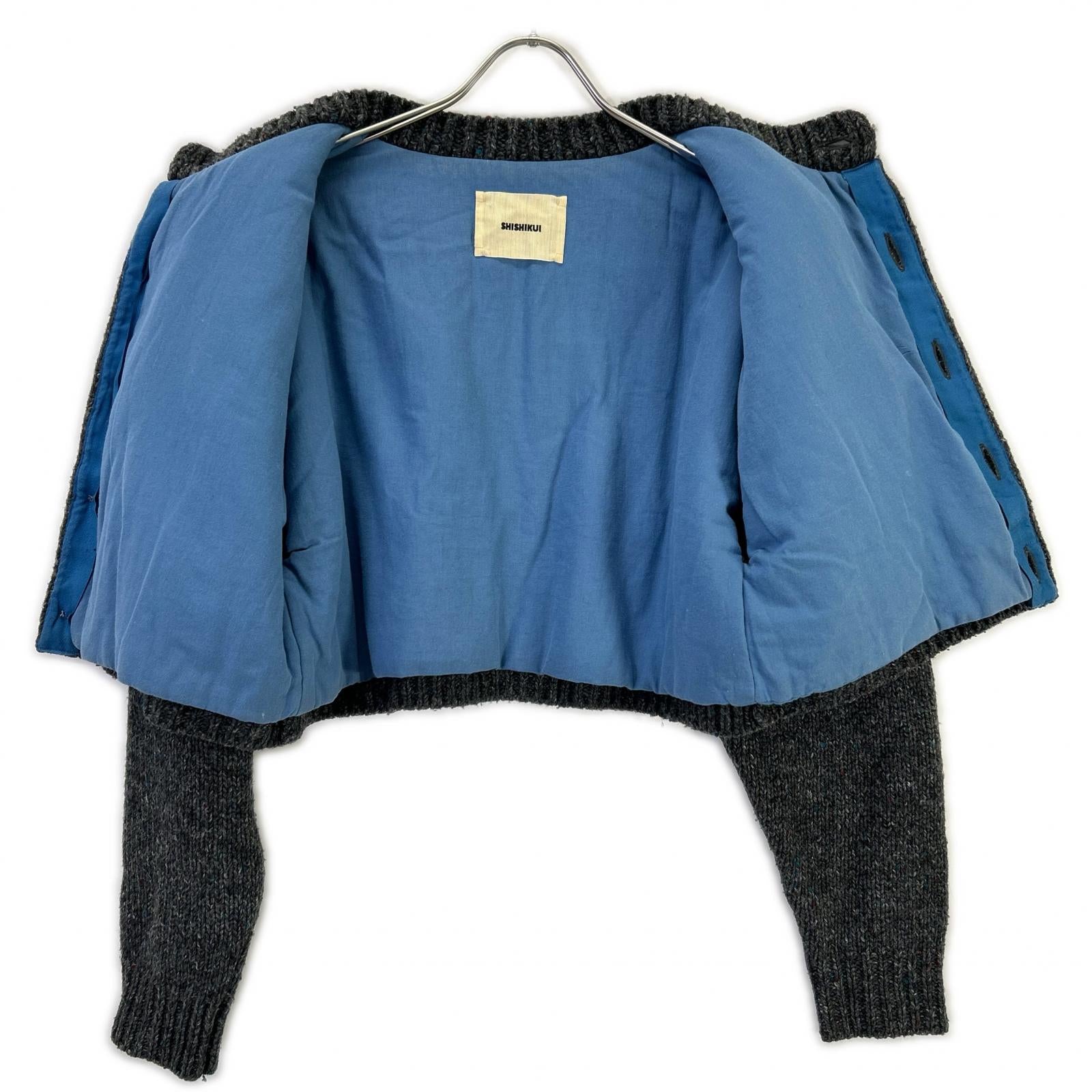 THE SHISHIKUI シシクイ C.GRAY ミックスカーディガン ジャケット