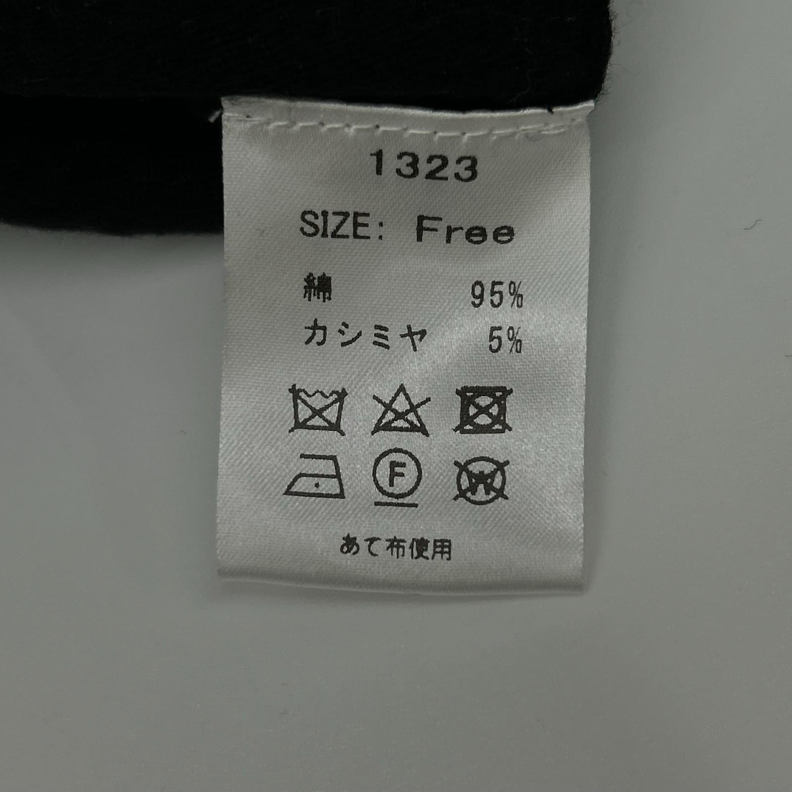 THE SHISHIKUI SHISHIKUI 1323 黑色 棉×羊绒 短款针织上衣