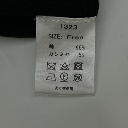THE SHISHIKUI SHISHIKUI 1323 黑色 棉×羊绒 短款针织上衣