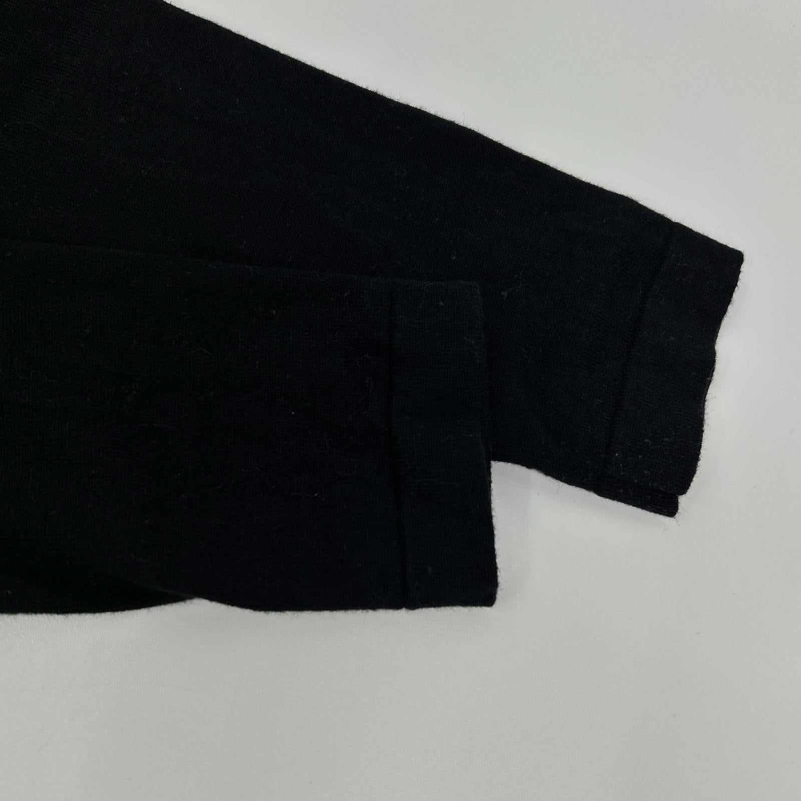 THE SHISHIKUI SHISHIKUI 1323 黑色 棉×羊绒 短款针织上衣