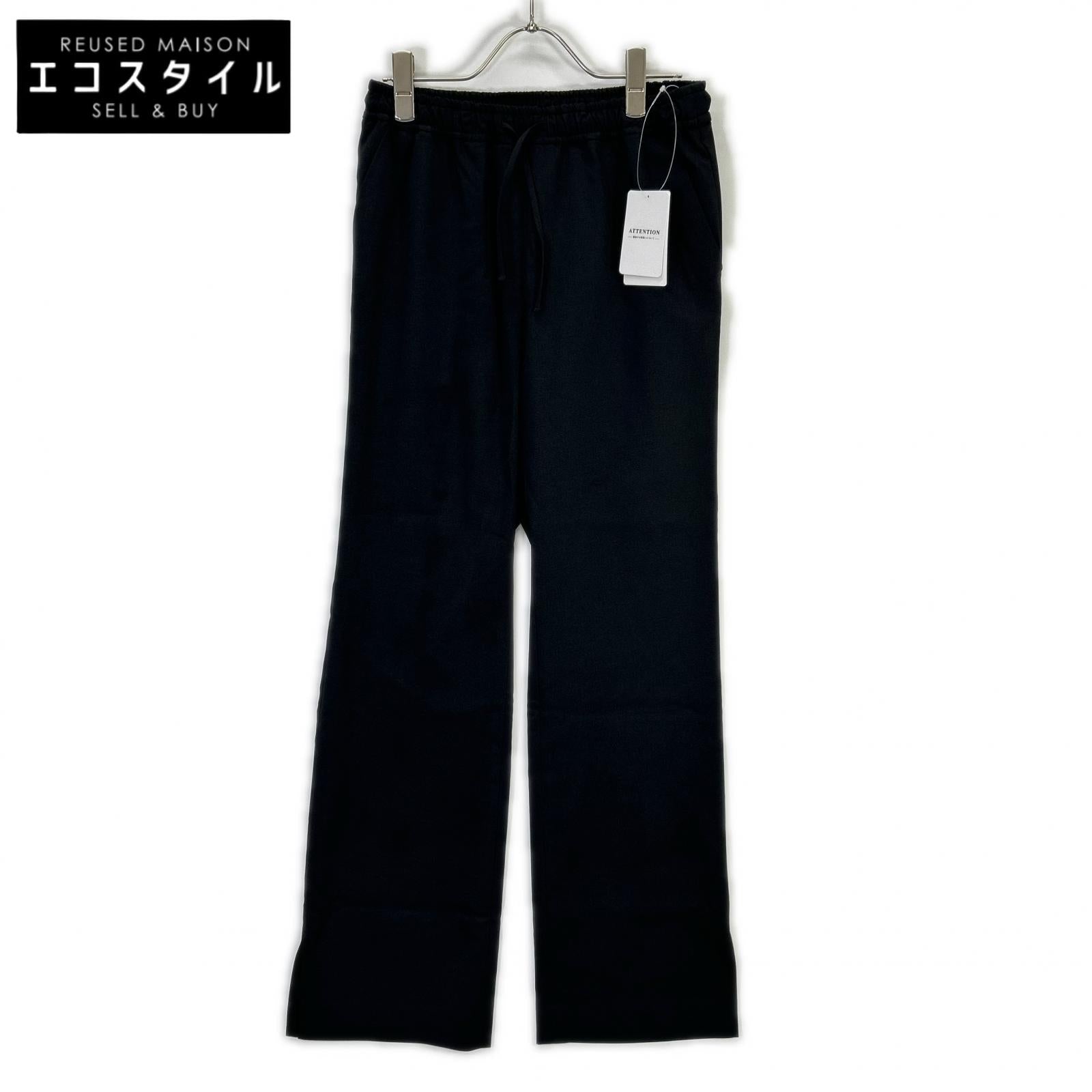 Spick&Span スピック＆スパン 22-030-200-2100 ブラック スリットパンツ ボトムス