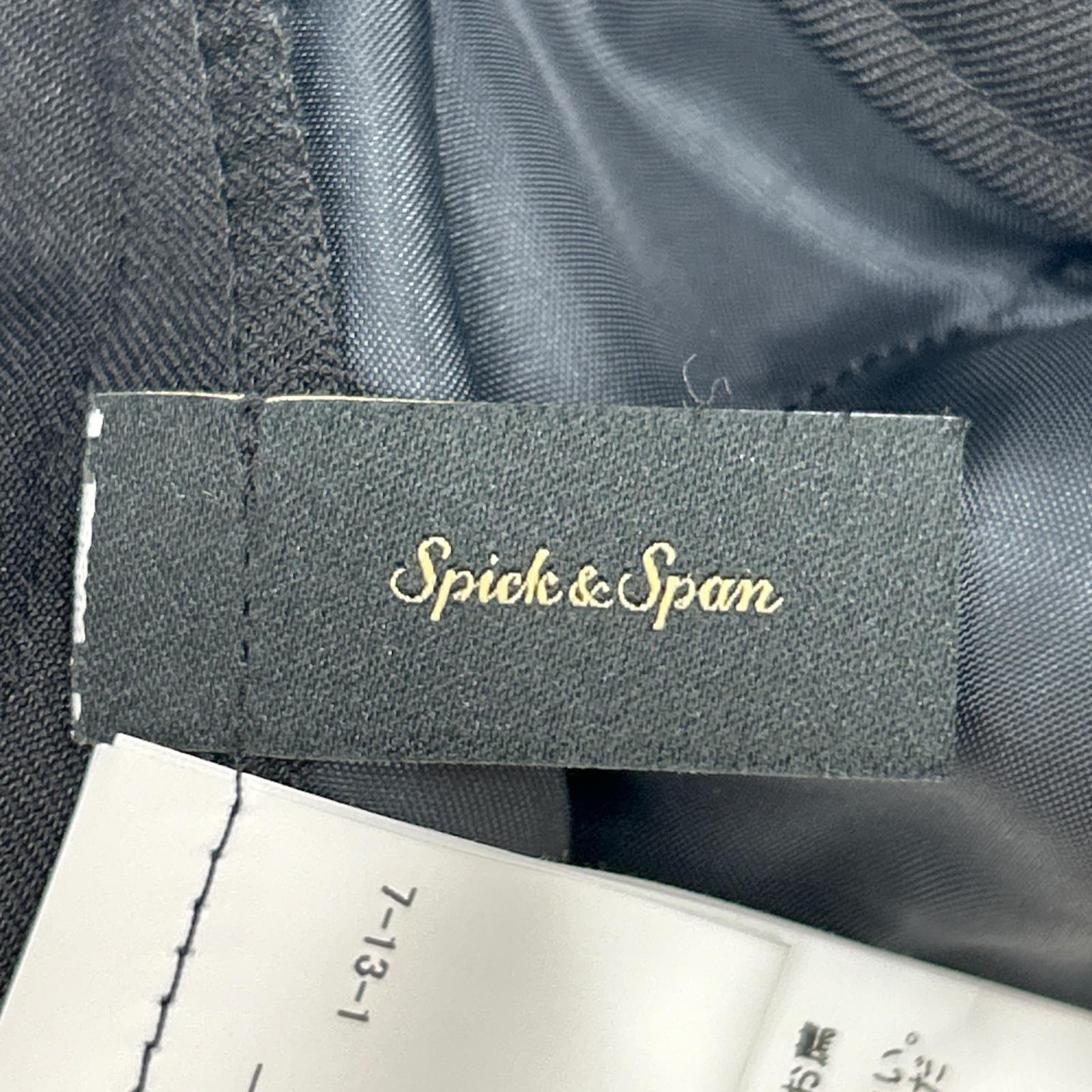 Spick&Span スピック＆スパン 22-030-200-2100 ブラック スリットパンツ ボトムス