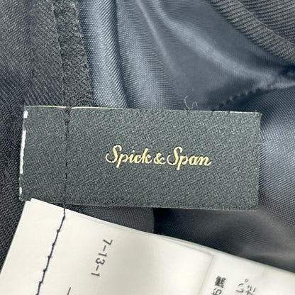 Spick&Span スピック＆スパン 22-030-200-2100 ブラック スリットパンツ ボトムス