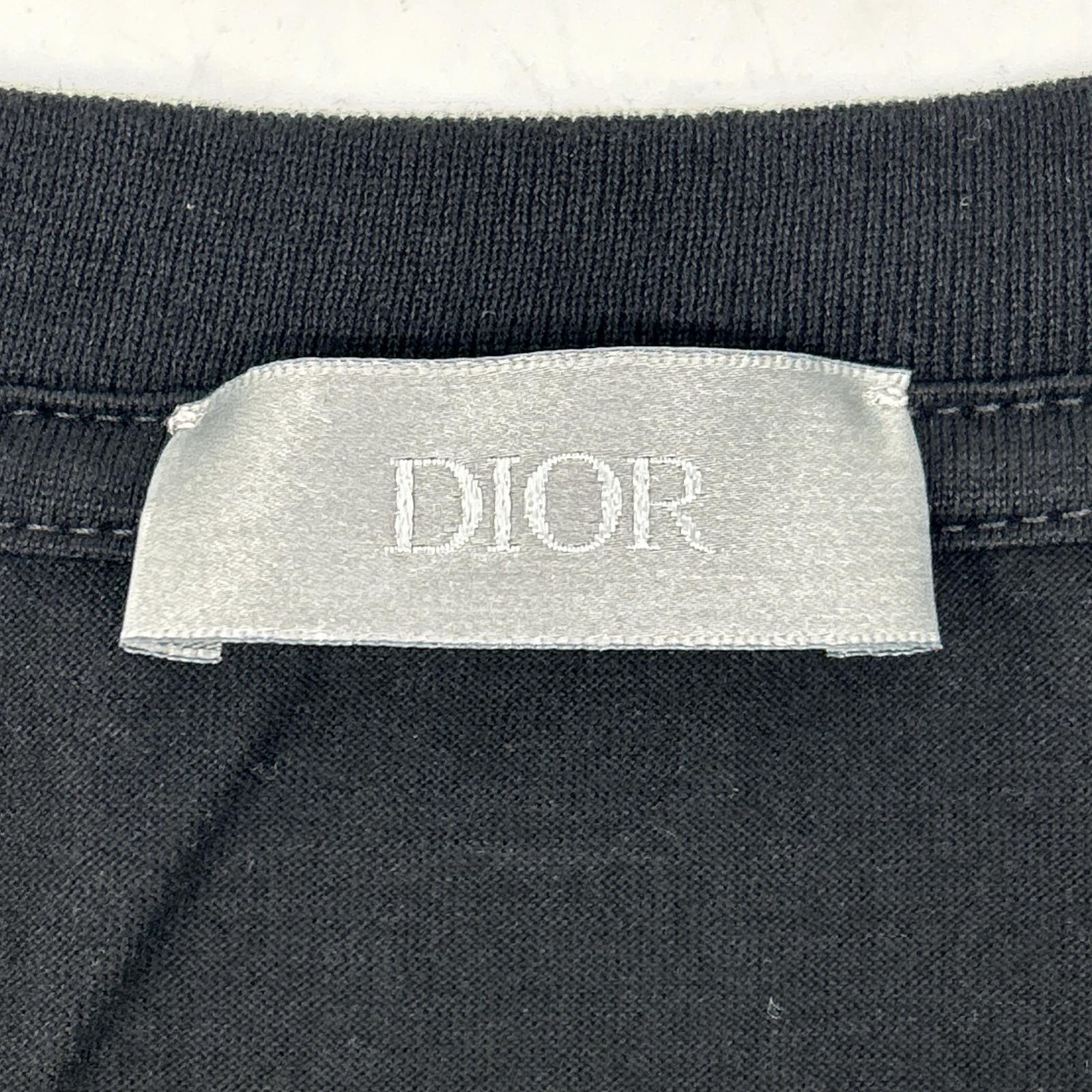DIOR Dior 593J668D3018 Dior Montaigne Logo T-shirt Top