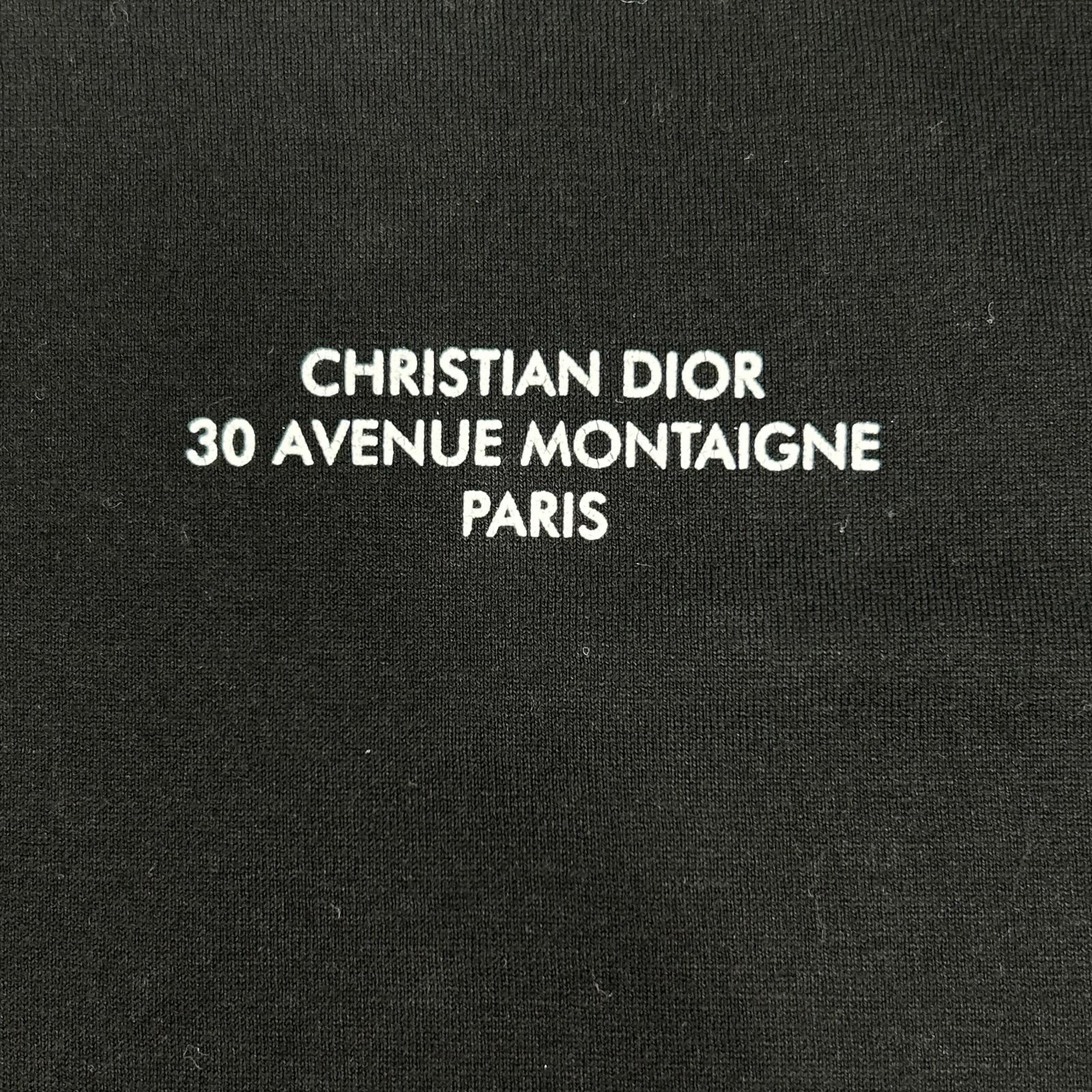 DIOR Dior 593J668D3018 Dior Montaigne Logo T-shirt Top