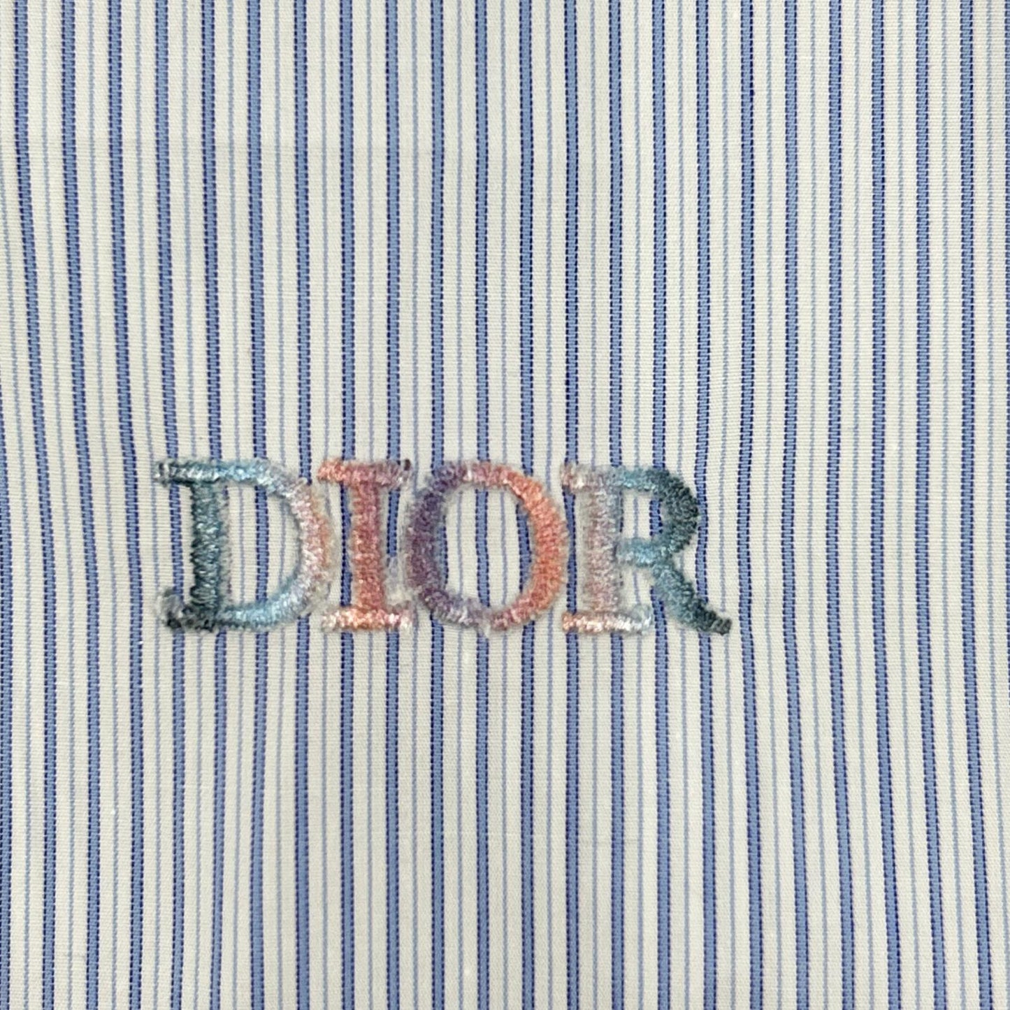 113C528C5026 ﾛｺﾞ刺繍 ｽﾄﾗｲﾌﾟ 袖切替ｼｬﾂ トップス 39 メンズ