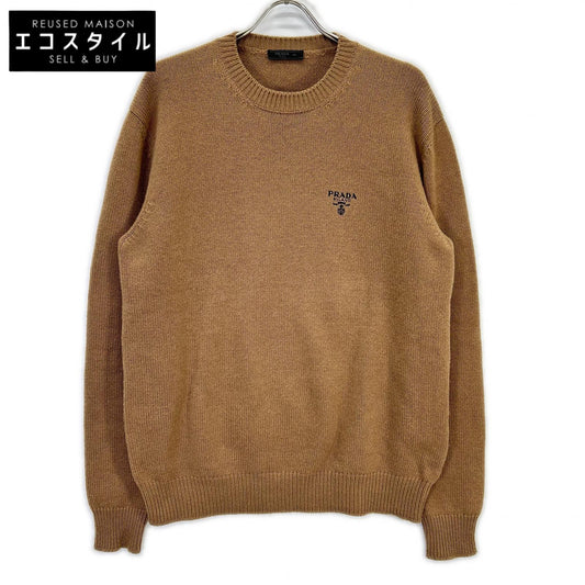 2024 UMB424 Logo Embroidered Cashmere Knit Sweater Top 50 Men's