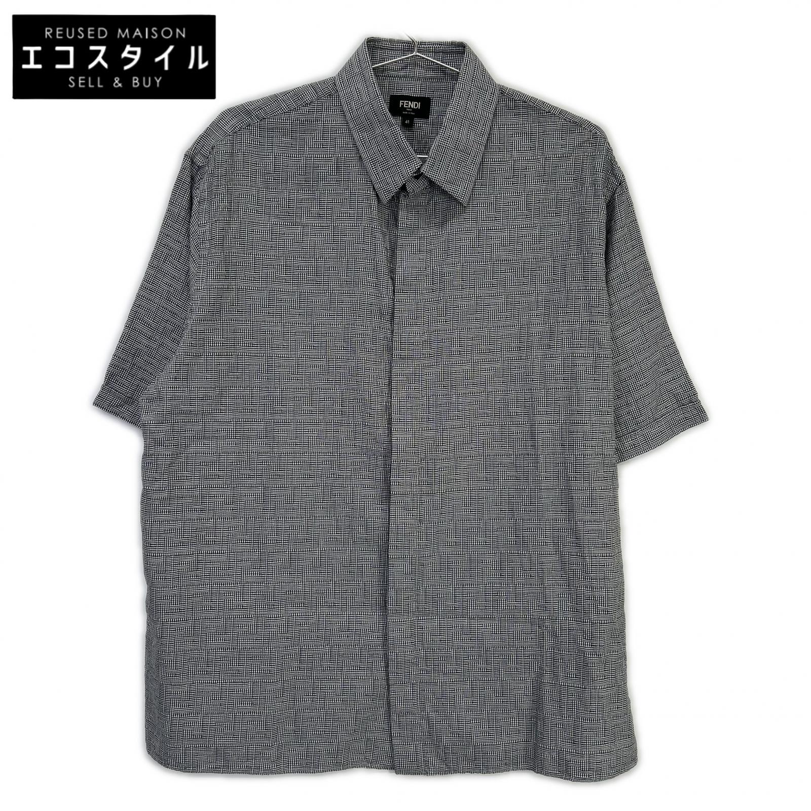 FENDI Fendi 22SS FS0795 All-Over Print Short Sleeve Shirt Top
