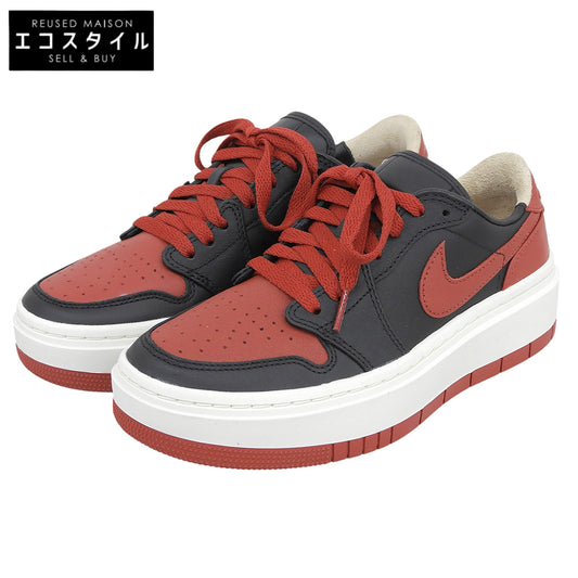 NIKE ナイキ 新品同様 WMNS AIR JORDAN 1 PLATFORM シューズ レディース ブラック×レッド 24cm DQ1823-006 シューズ