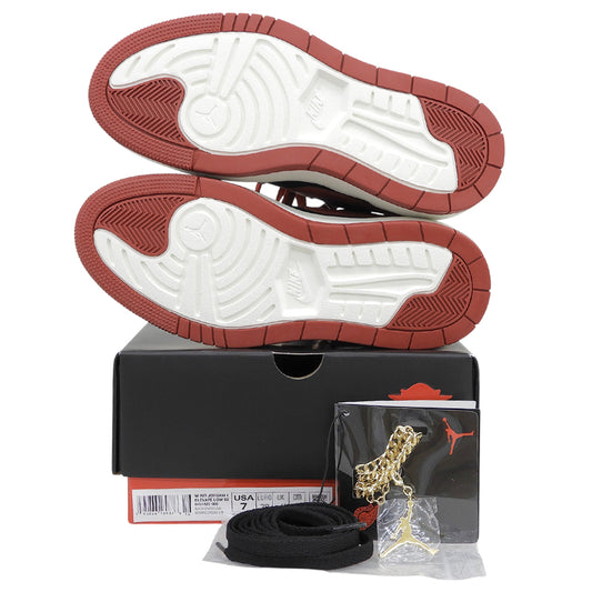NIKE ナイキ 新品同様 WMNS AIR JORDAN 1 PLATFORM シューズ レディース ブラック×レッド 24cm DQ1823-006 シューズ