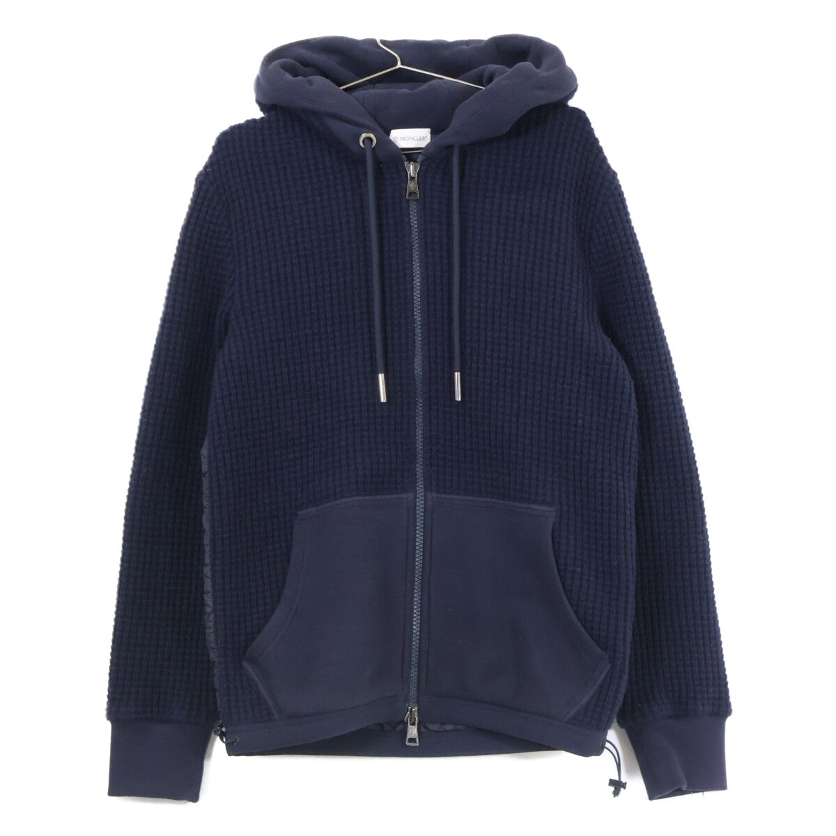 MONCLER モンクレール C20918413800 MAGLIA CARDIGAN ニット/ナイロン切替 中綿入り フーディジャケット ジャケット
