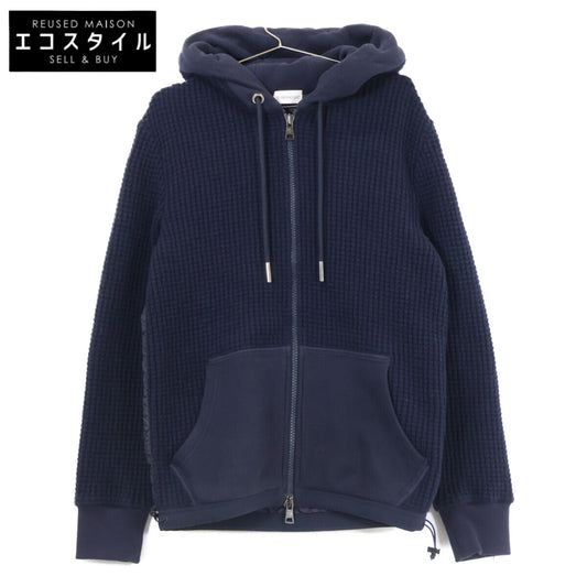 MONCLER モンクレール C20918413800 MAGLIA CARDIGAN ニット/ナイロン切替 中綿入り フーディジャケット ジャケット