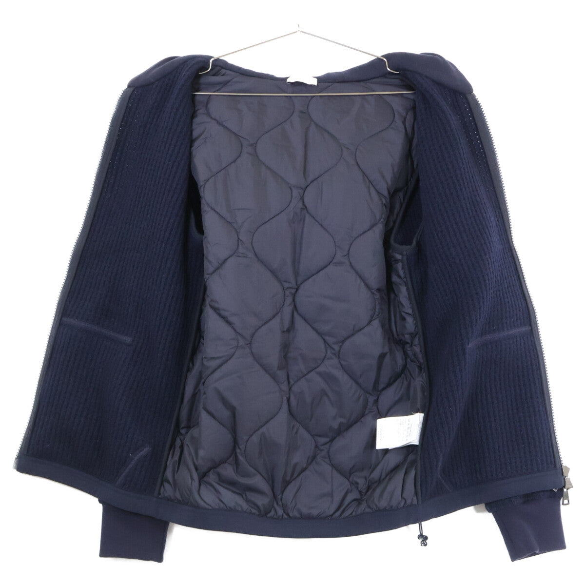 MONCLER モンクレール C20918413800 MAGLIA CARDIGAN ニット/ナイロン切替 中綿入り フーディジャケット ジャケット