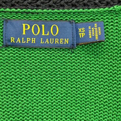 POLO RALPH LAUREN ポロ ラルフローレン グリーン マルチロゴワッペン ショールカラーニットジャケット ジャケット