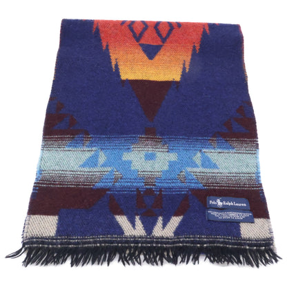 POLO RALPH LAUREN Made in Italy Native Pattern Wool Scarf