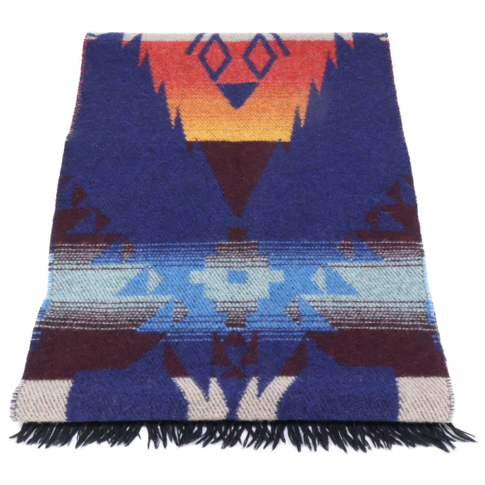 POLO RALPH LAUREN Made in Italy Native Pattern Wool Scarf