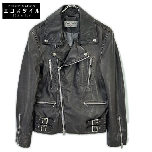23-18-0926-330 x BEAMS Lamb Leather Double Riders Jacket 46 Men's