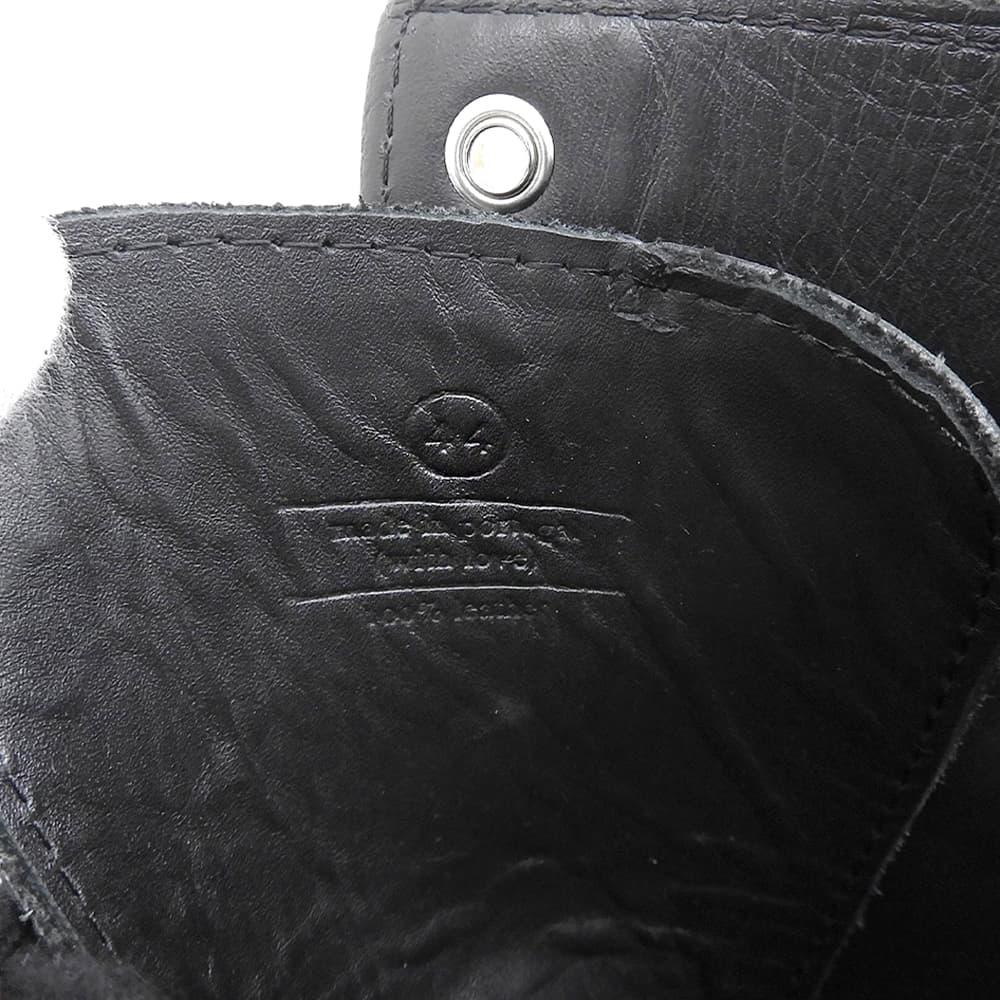 AMI PARIS アミパリス 美品 ダブルストラップ レースアップ ブーツ シューズ メンズ ブラック 44 USV257.AL0071 シューズ
