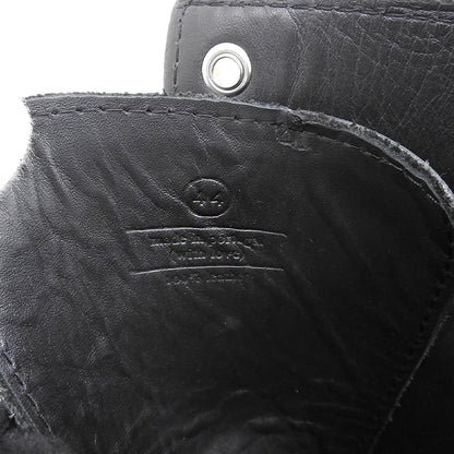 AMI PARIS アミパリス 美品 ダブルストラップ レースアップ ブーツ シューズ メンズ ブラック 44 USV257.AL0071 シューズ
