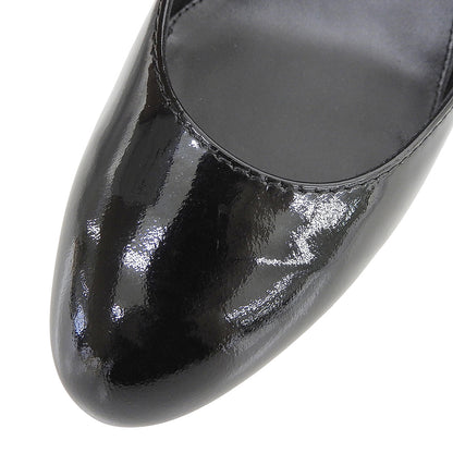 TOD'S トッズ 美品 ローウェッジソール パンプス パテント シューズ レディース ブラック 35.5 シューズ