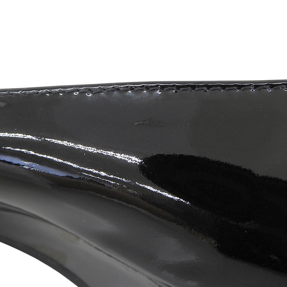 TOD'S トッズ 美品 ローウェッジソール パンプス パテント シューズ レディース ブラック 35.5 シューズ