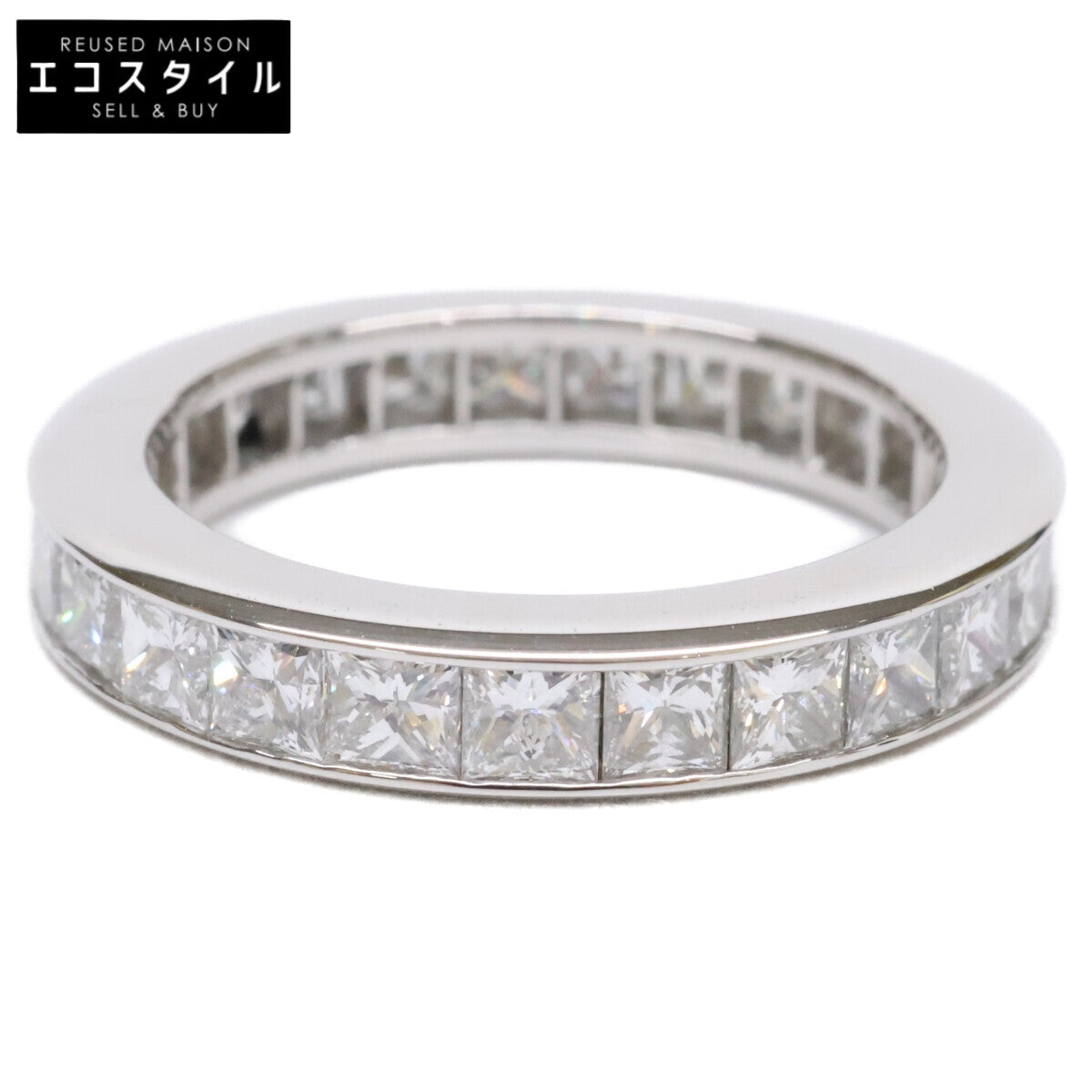 HARRY WINSTON ハリーウィンストン 仕上げ済み WBDPPCC10C10 PT950 ダイヤモンド プリンセスカット チャネルセット リング 指輪